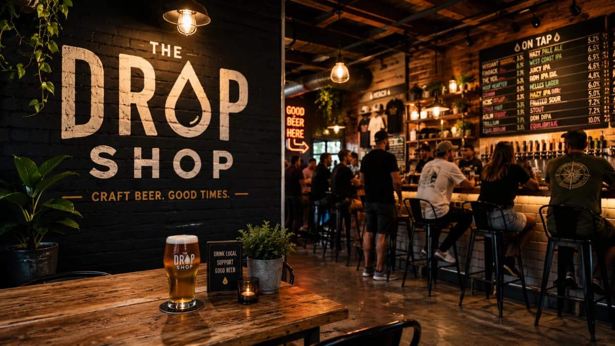 The Drop Shop, our fictional demo venue
