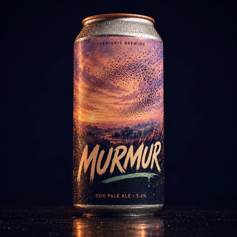Murmur by Verdigris Brewing, fictional demonstration artwork